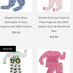 Deal of high quality brand kid set Elowell