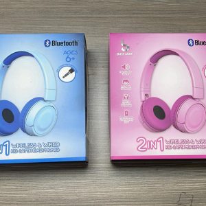2-in-1 Bluetooth®  & Aux-in Kid-Safe    Headphones