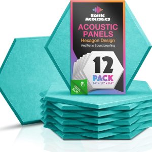 2" x 12" x 12" 12 Pack Soundproof Sound Insulation Absorbing Acoustic Foam Panel