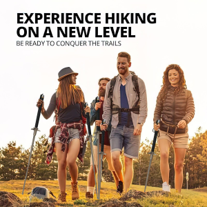 Lightweight Collapsible Trekking Pole. 1242 Units.