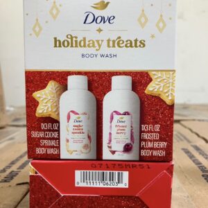 dove holiday treats body wash sugar cookie sprinkle frosted plum berry