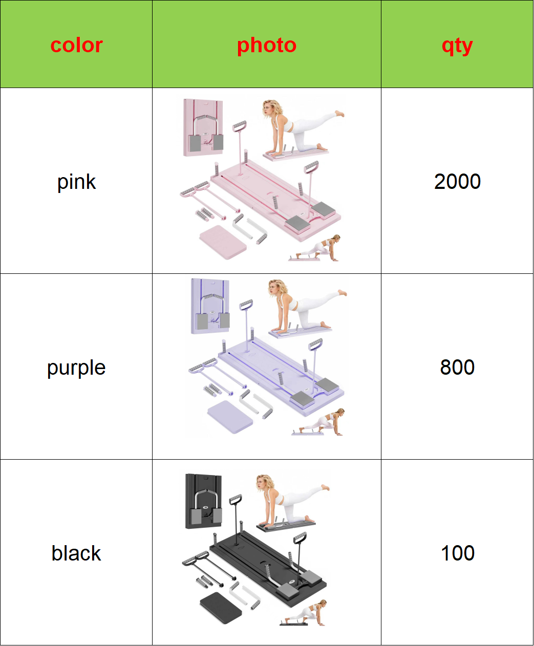 Multi-Purpose 5 in 1 Foldable Pilates Sliding Board. 2900 Units. - Image 6
