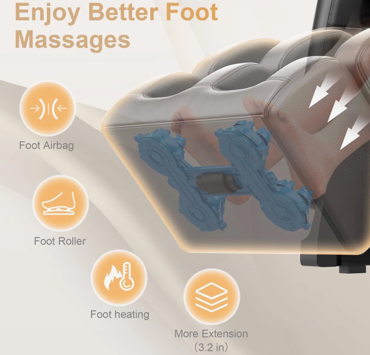 Full Body Zero Gravity Massage Recliner Chair. - Image 3