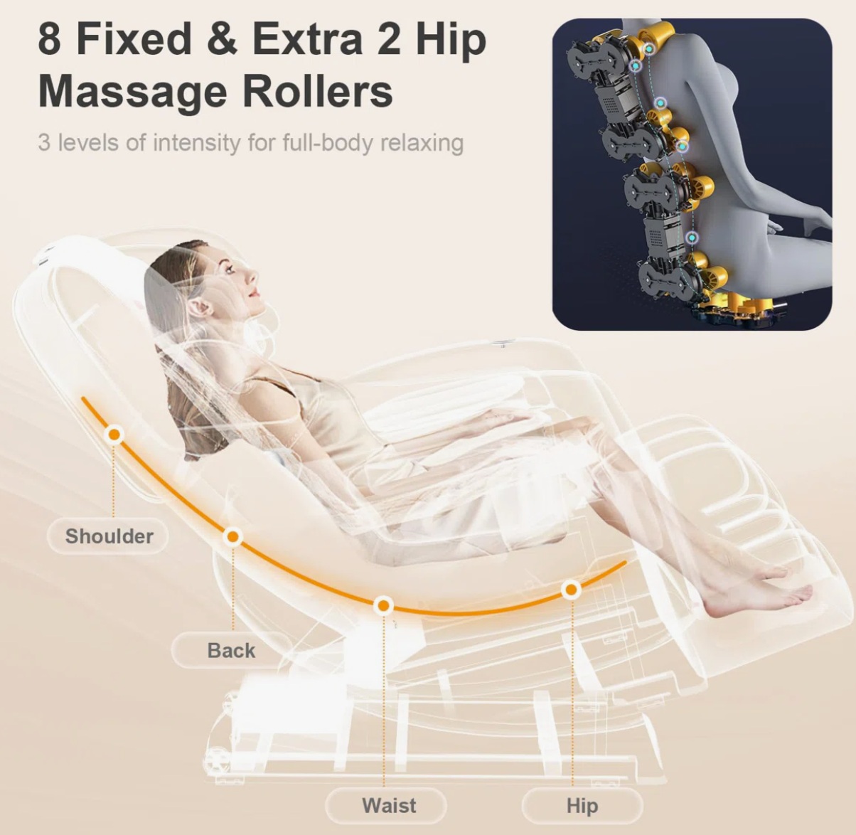 Full Body Zero Gravity Massage Recliner Chair. - Image 4