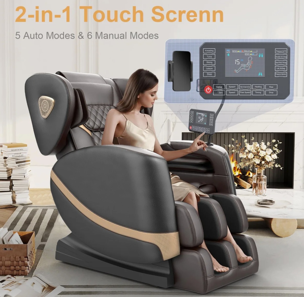 Full Body Zero Gravity Massage Recliner Chair. - Image 6