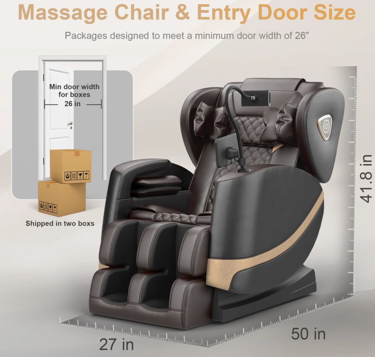 Full Body Zero Gravity Massage Recliner Chair. - Image 7