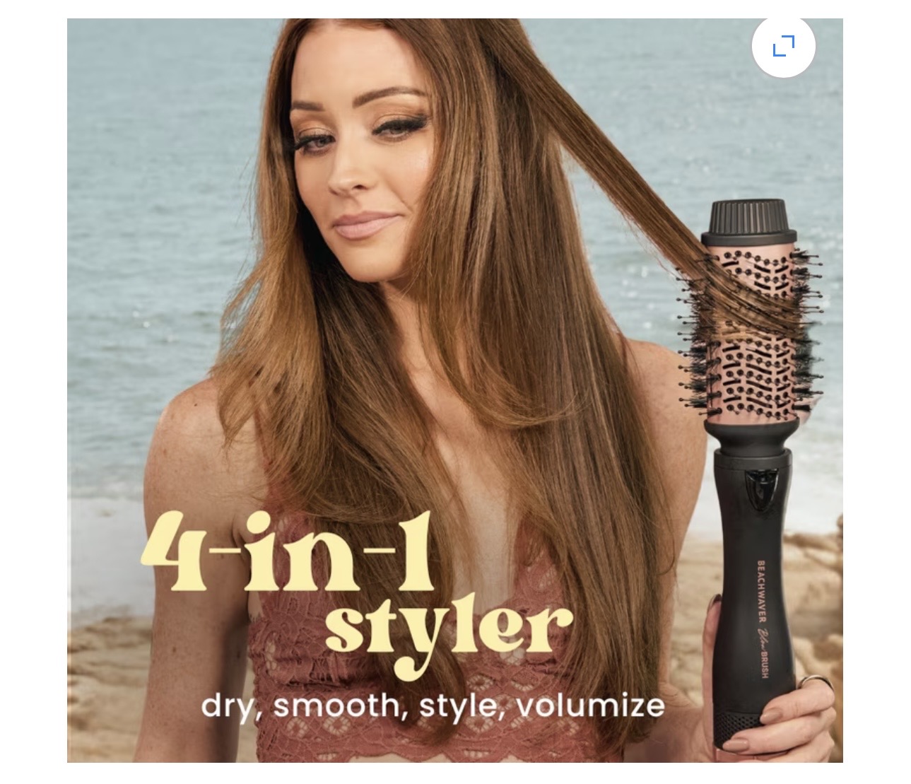 NEW NEW NEW Beachwaver Blow Drying Hair Brush with Attachments, Midnight Rose, 4 pc - Image 7