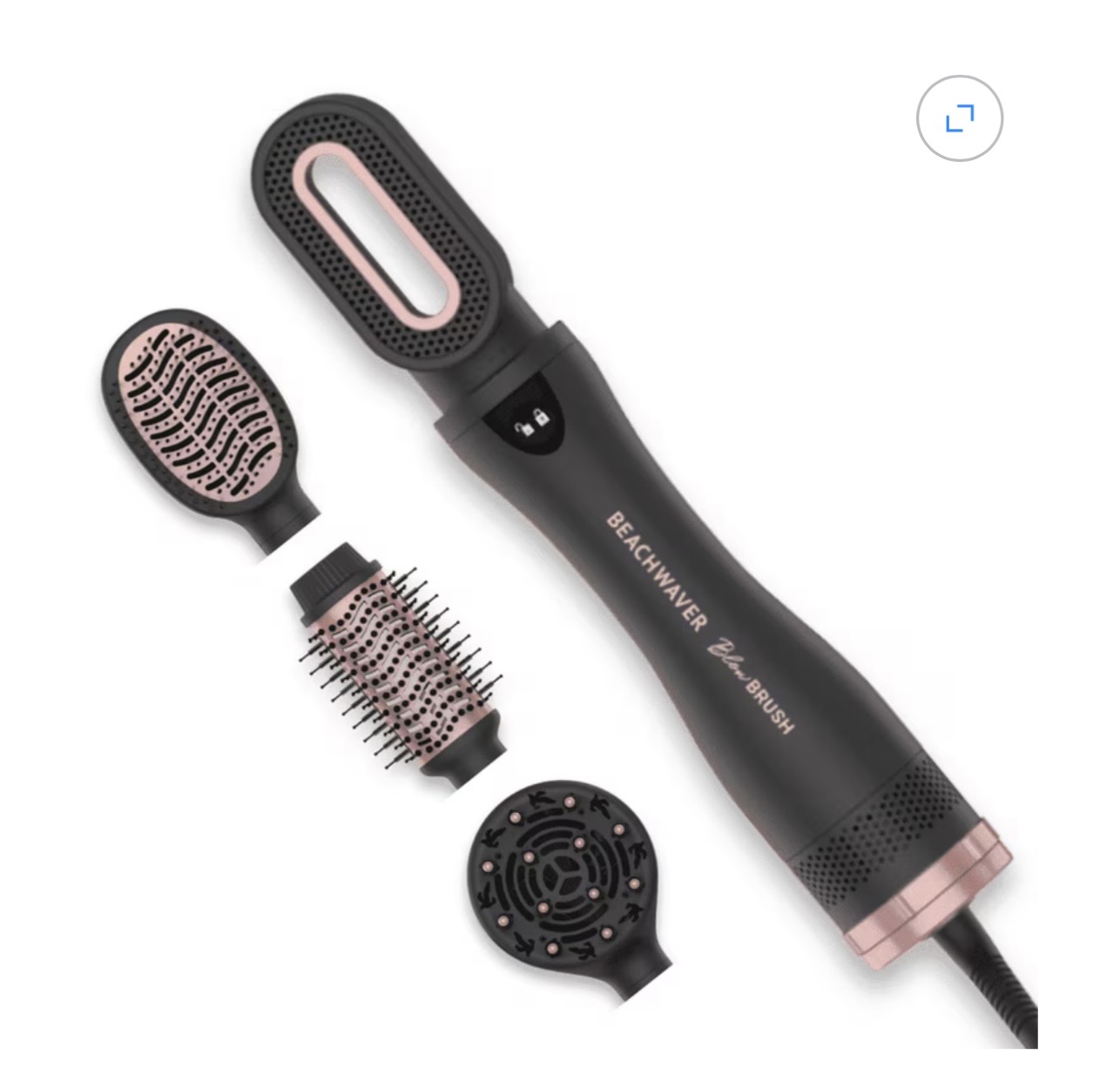 NEW NEW NEW Beachwaver Blow Drying Hair Brush with Attachments, Midnight Rose, 4 pc - Image 6
