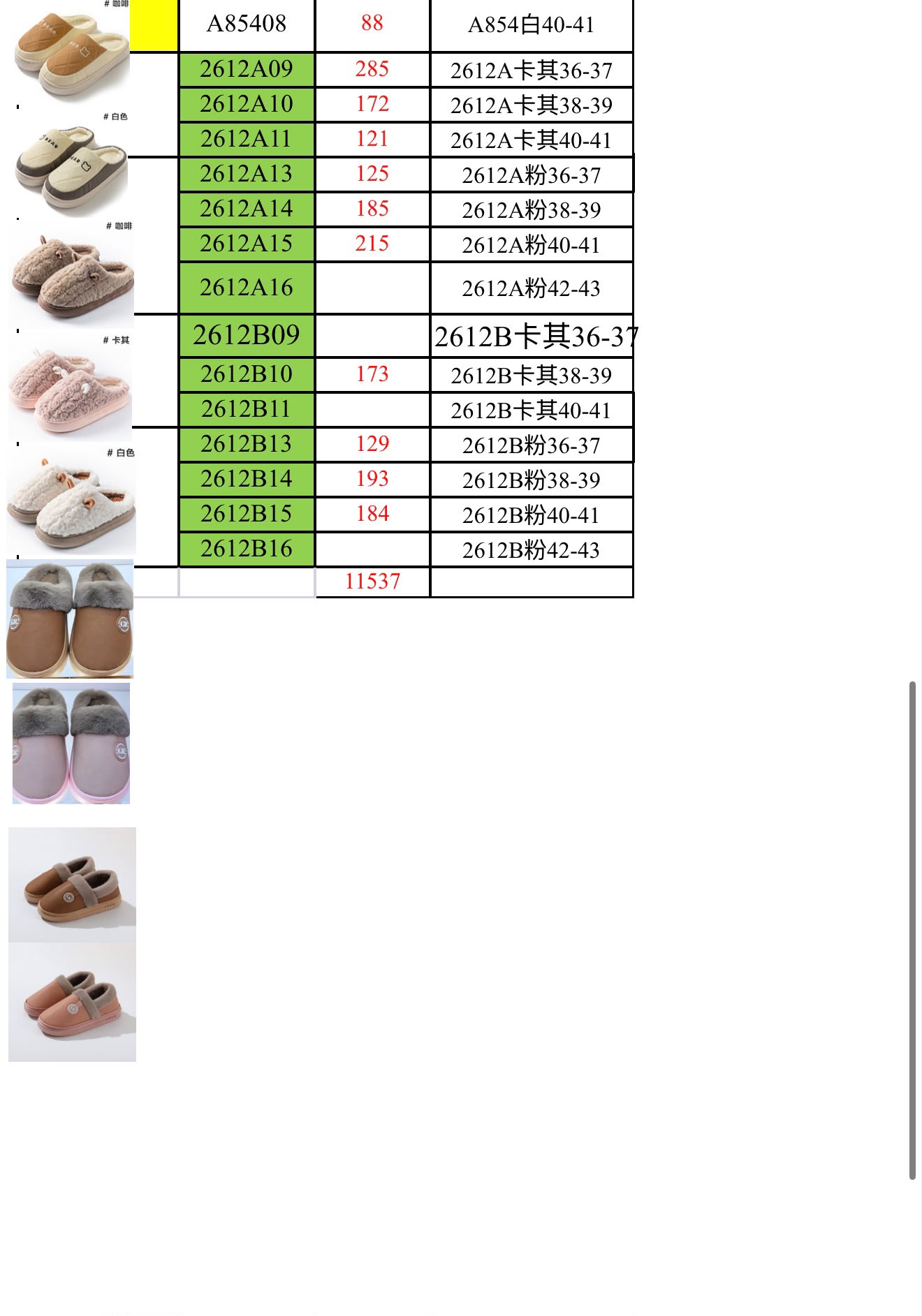 Men's & Women's Winter Slippers and Shoes. 11537 Pairs. - Image 7