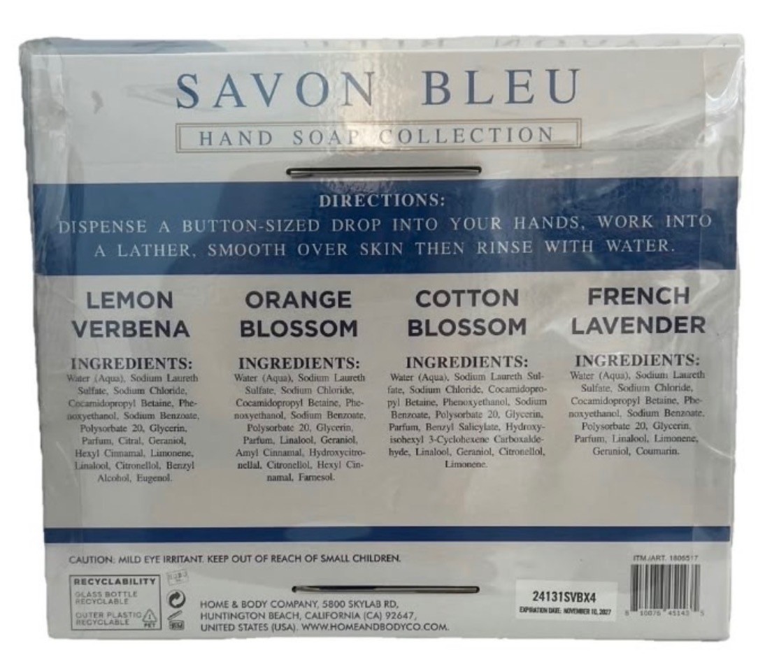Savon Bleu16 oz(473ml) 4 Pack Hand Soap. 4200 Sets. - Image 2