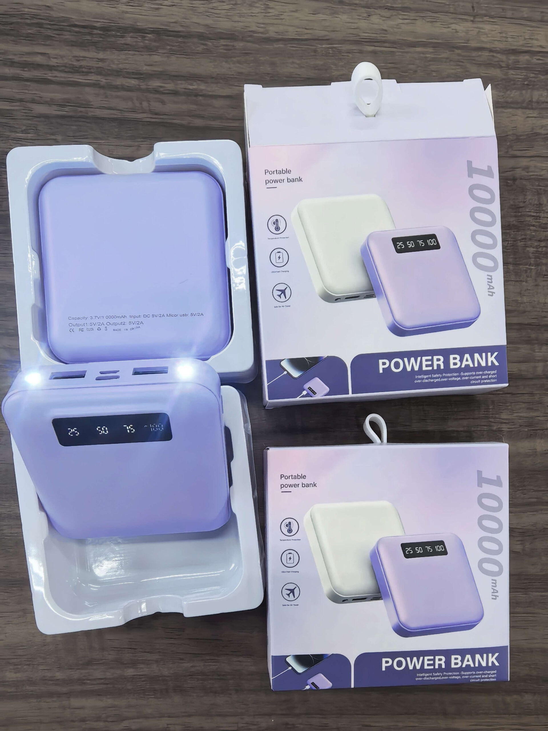 10000mAh Mini Portable Power Bank.