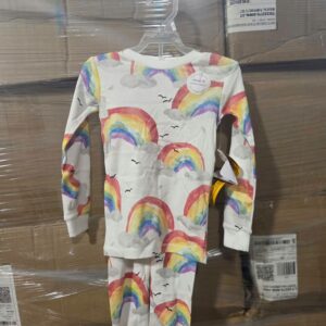 2 Pieces Set Sizes12M - 12Y Children's Pajama Sets.