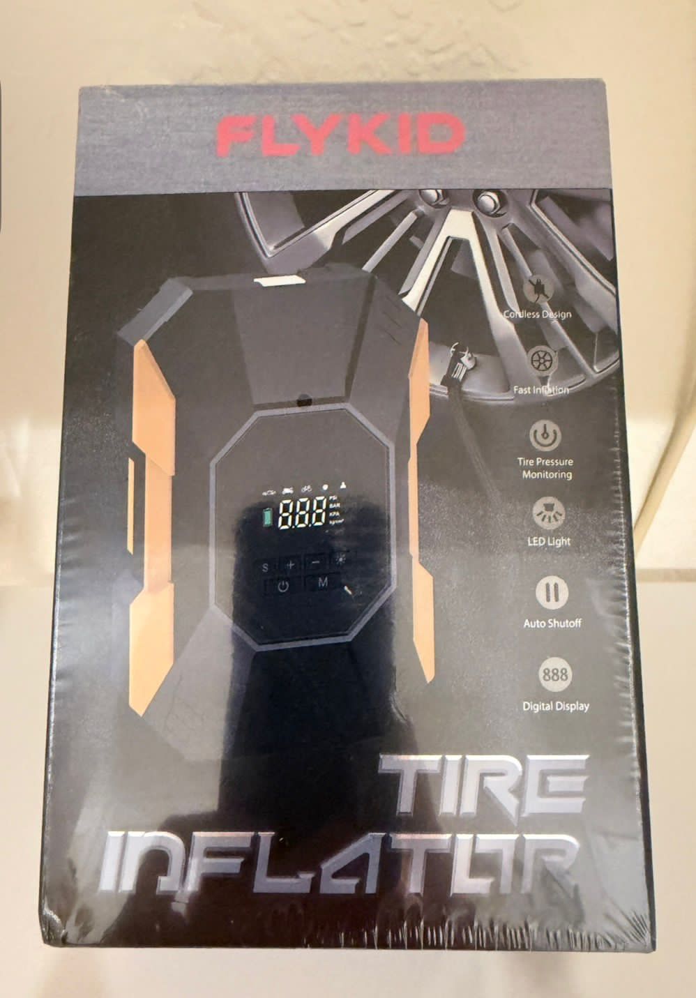 HITWAY Portable Inflator Pump with Power Bank , Flashlight. - Image 2
