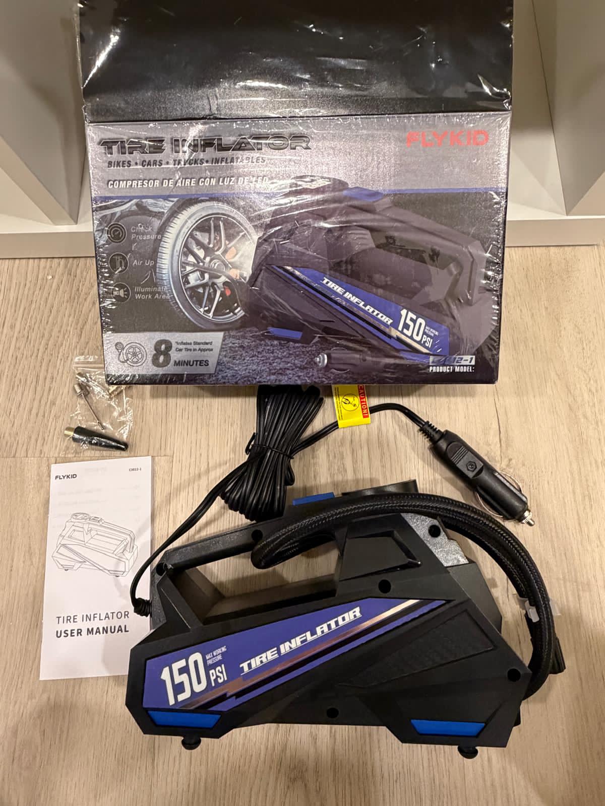FLYKID T2222 Portable Tire Inflator.